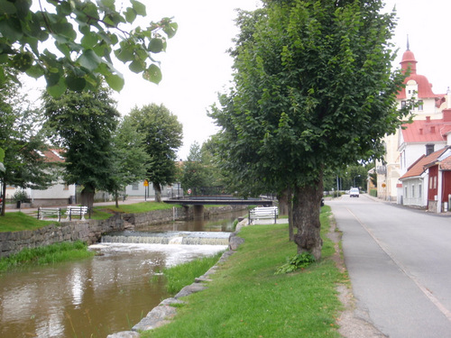 A Creek runs through Söderköping.